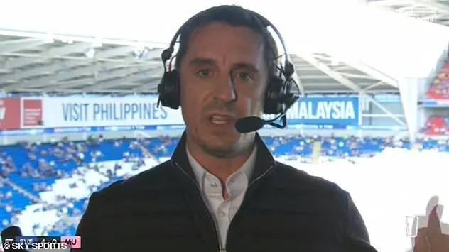 Gary Neville commentating