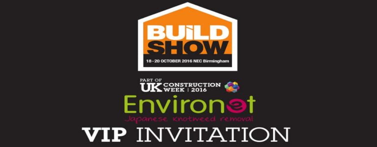 Environet invitation to the Build Show