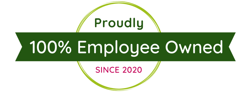 100% employeed owned company logo