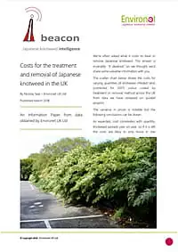 Beacon cover, knotweed treatment and removal costs