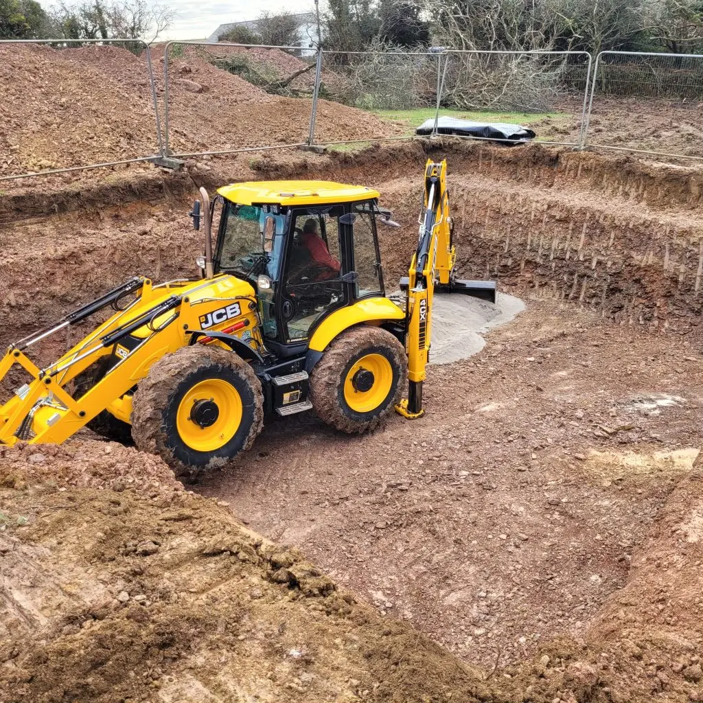 Excavating a cell for burial