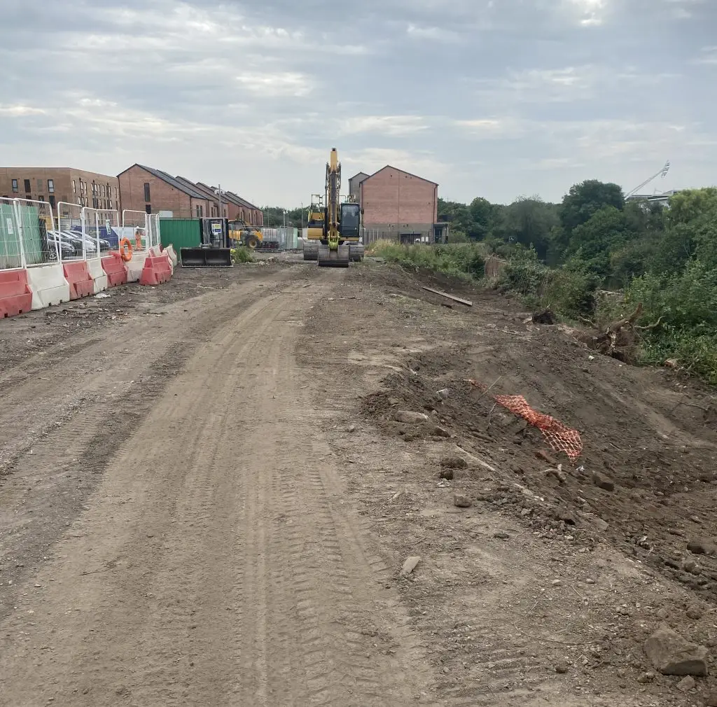 Rotherham - cleared site after works