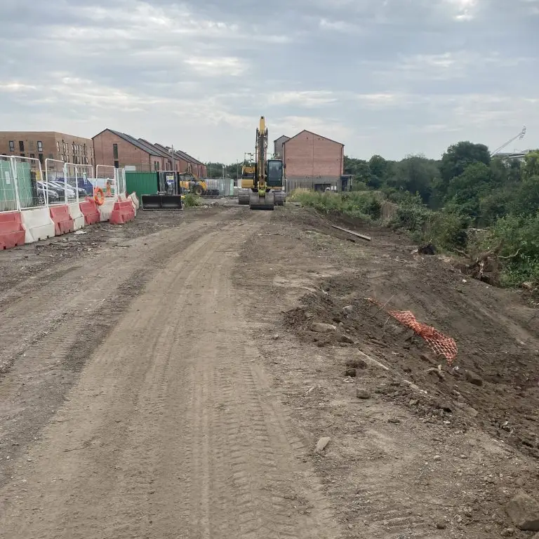 Rotherham - cleared site after works